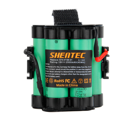 SHENTEC 18V 2500mAh Li-Ion-Akku für Husqvarna Automower 105, Gardena R38Li, R40Li, R45Li
