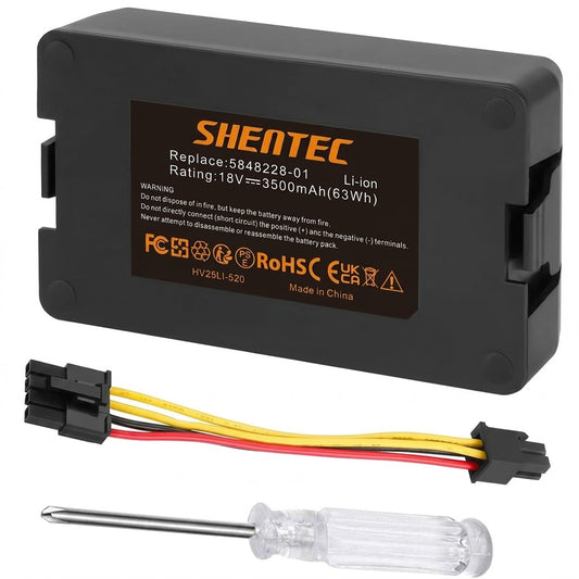 SHENTEC 18V Li-Ion-Ersatzakku für Garten- und Rasenroboter Husqvarna Automower 115H 305 2020 310 2020 520 2021 520 2022 Limited Edition 2020