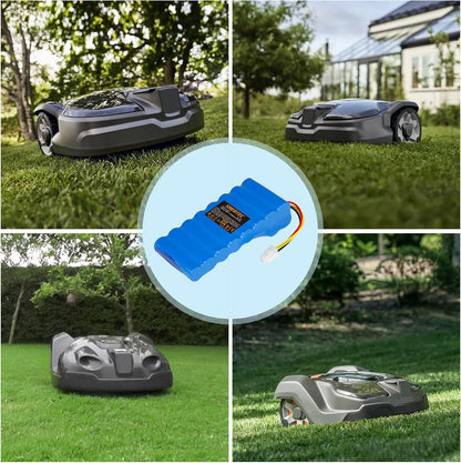 SHENTEC 18V 5000mAh Li-Ionen-Akku für Husqvarna Automower 320/430X/440/450X/520/550 589 58 52-01/589 58 57-01/588 14 64-01/588 14 64-02