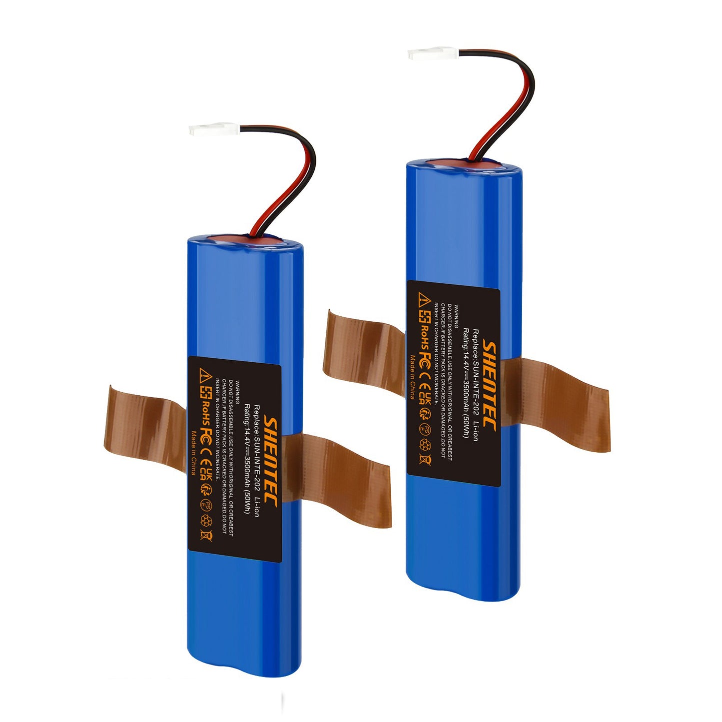 SHENTEC 2x 3.5Ah 14.4V Li-Ionen-Akku 18650B4-4S1P-AGX-2 für ILIFE V3s Pro V5s Pro V8s V50