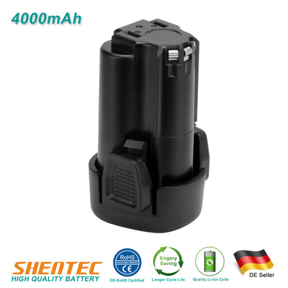 SHENTEC 4.0Ah 10.8V Li-ion Akku Für Black Decker LB12 LBX12 BL1310 BL1110 GKC108 EGBL108