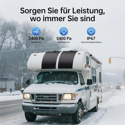 120 W flexibles Solarpanel, 1 x 120 W Balkon-Monokristallin-Flexmodul, IP67-Solarzelle, photovoltaisch, netzunabhängig für Wohnmobil, Auto, Schuppendach, Boot