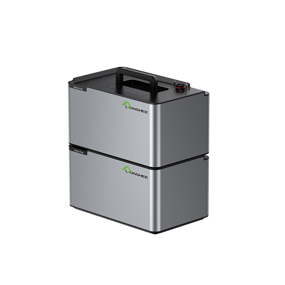2er-Pack tragbare Powerbox 2048Wh 2kWh LiFePO4 Solar-Heimspeicherbatterie für Haus-Balkon-Solarsystem