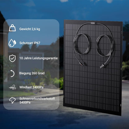 960W flexibles Solarpanel-Set, 4 x 240 W flexible Solarmodule, IP67, photovoltaische Solarmodule für netzunabhängigen Betrieb, für Wohnmobil, Auto, Schuppen, Dach, Boot, Balkon