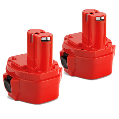 SHENTEC 2x Akku 14.4V 4.0AH für Makita 1420 1433 1435 PA14 1434 JR140D 193158-3