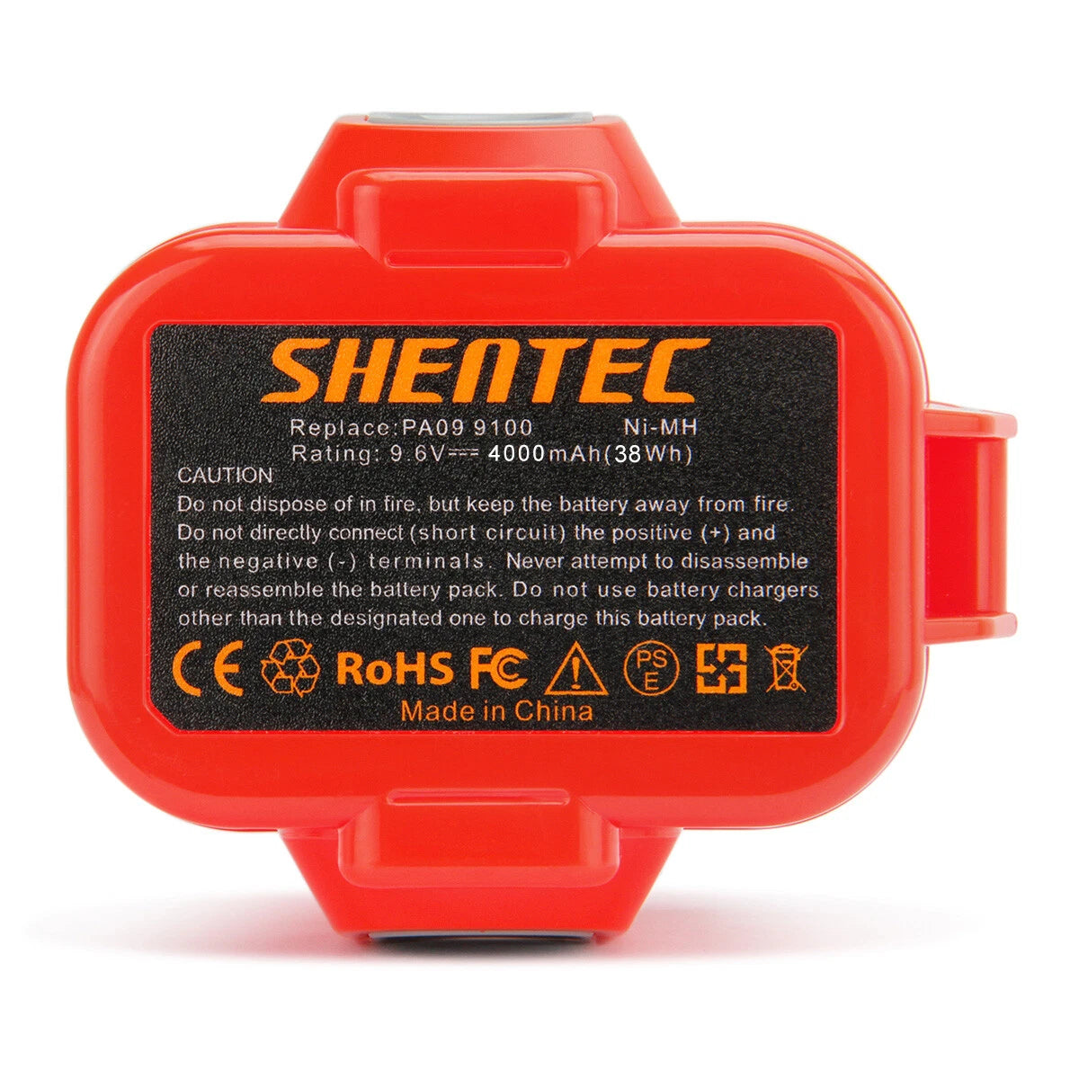 SHENTEC 2x 9.6V 4.0AH Ni-MH-Akku für Makita PA09 9100 9120 9122 9135 6207D 6226D