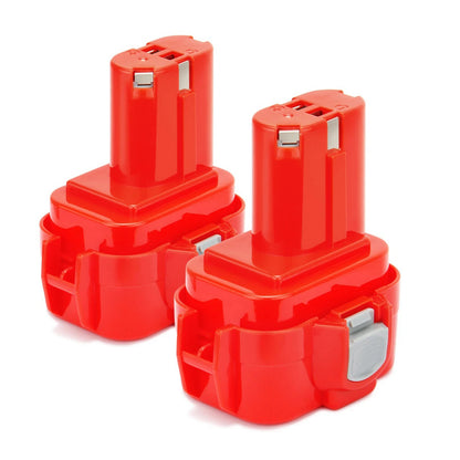 SHENTEC 2x 9.6V 4.0AH Ni-MH-Akku für Makita PA09 9100 9120 9122 9135 6207D 6226D