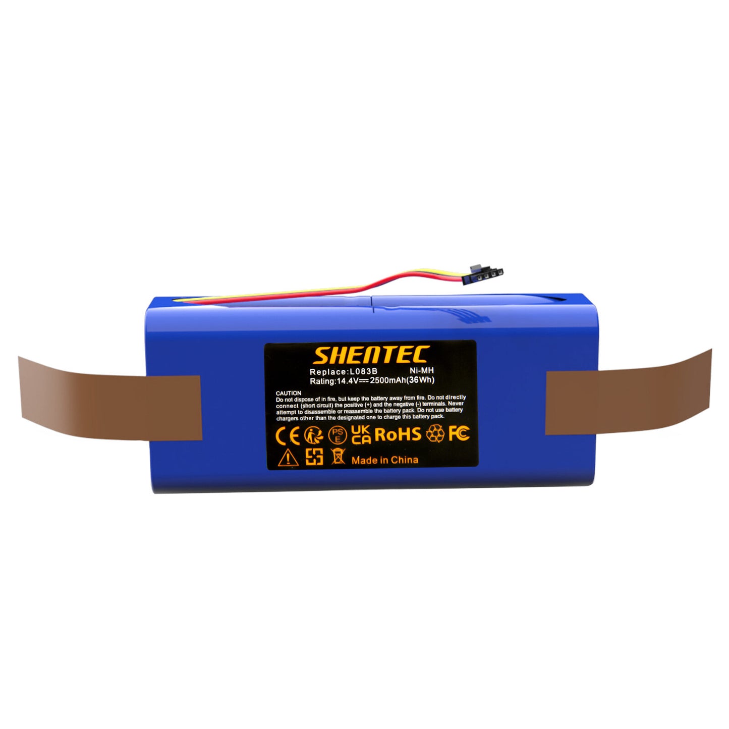 SHENTEC 2,5Ah 14,4V Ni-MH-Akku für Midea R1-L081A, R1-L083B, R1-L085B, Ersatz für L083b
