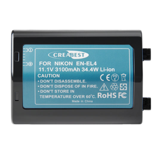 3100mAh EN-EL4 Akku für Nikon EN-EL4e F6 D2X D2Xs D2H D2Hs D3 D3S D3X EN-EL4a