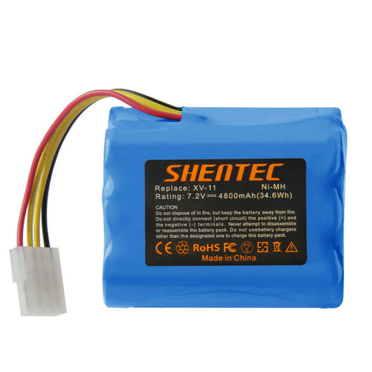 SHENTEC 4800mAh 7.2V Ersatzakku für Neato XV-11 XV-12 XV-14 XV-15 XV-21 XV-25 205-0001