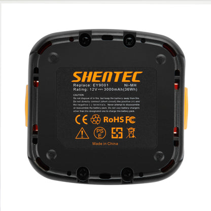 SHENTEC 12V 3.0AH Ni-MH-Akku für Panasonic EY9200 EY9201 EY9001 EY9108 EY6405FQKW
