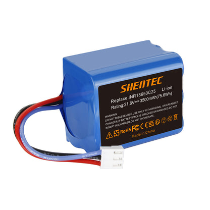 SHENTEC 2x3.5Ah 21,6V Li-Ion-Akku für Philips FC6721/01 FC6722/01 FC6723 FC6726 FC6729