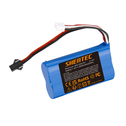 SHENTEC 3Ah 7.4V Li-Ion-Akku für MN D90/91 MN 99/99S RC-Auto Modell H101 H105 RC