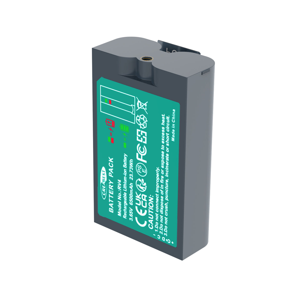 SHENTEC 6.4Ah V4 Wiederaufladbarer Akku Für Ring Video Doorbell 2, 3, 4, Spotlight, Stick Up