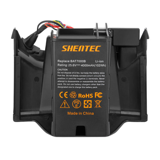 SHENTEC 4000mAh 25.6V Li-Ionen-Akku für Robomow MRK7005A BAT7000B RC302 RC306 RC312 RC308