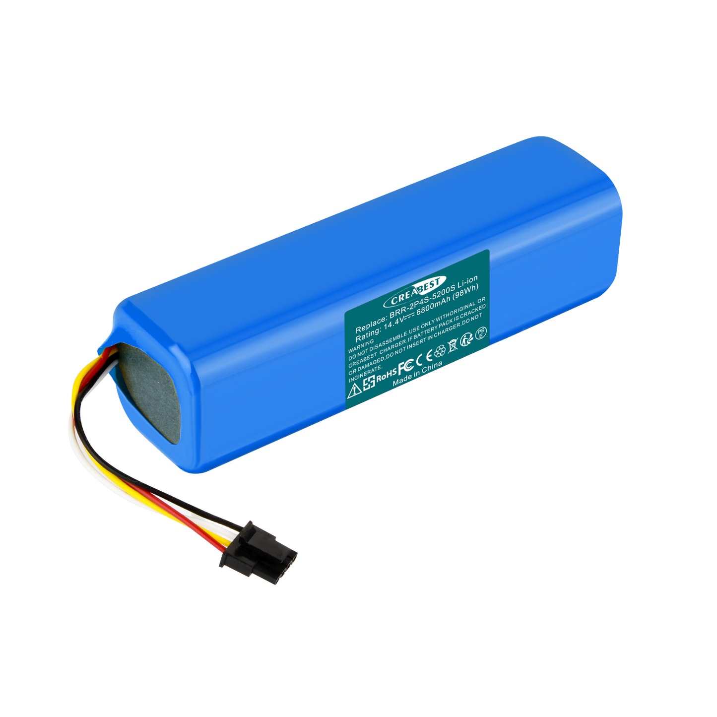 SHENTEC 14.4V 6800nAh BRR-2P4S-5200S Li-ion Ersatzakku für Xiaomi Roborock T4 T6 T7 Mijia S7