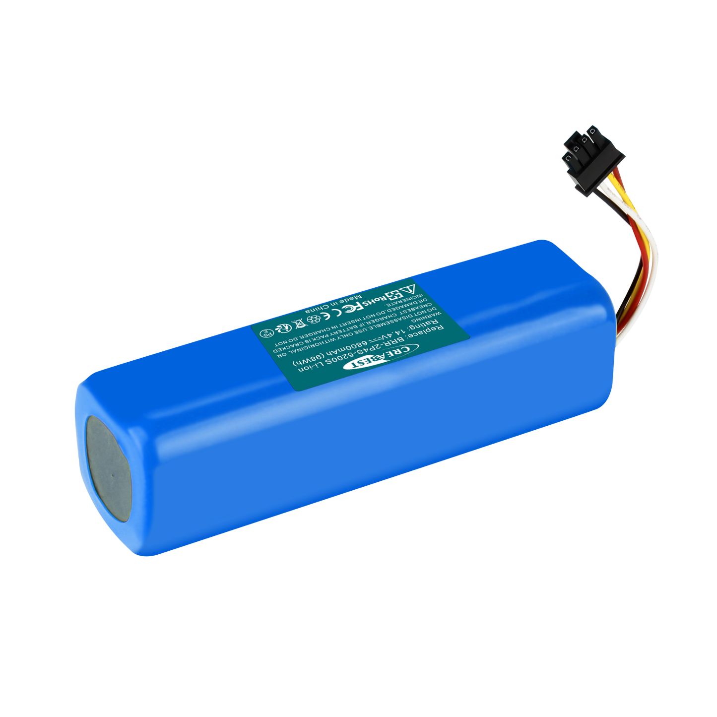 SHENTEC 14.4V 6800nAh BRR-2P4S-5200S Li-ion Ersatzakku für Xiaomi Roborock T4 T6 T7 Mijia S7