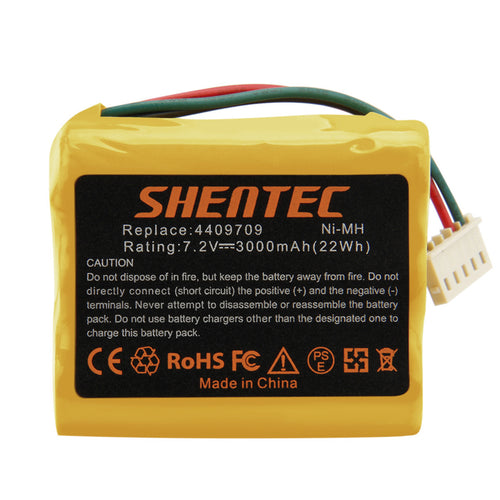 SHENTEC 7.2V 3.0AH Ni-MH-Akku für iRobot Braava 390 380T 390T 380 4409709 Mint Plus 5200