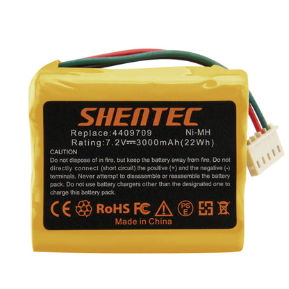 SHENTEC 2x 3.0AH 7.2V Ni-MH Akku Für iRobot Braava 390 380T 390T 4409709 Mint Plus 5200C