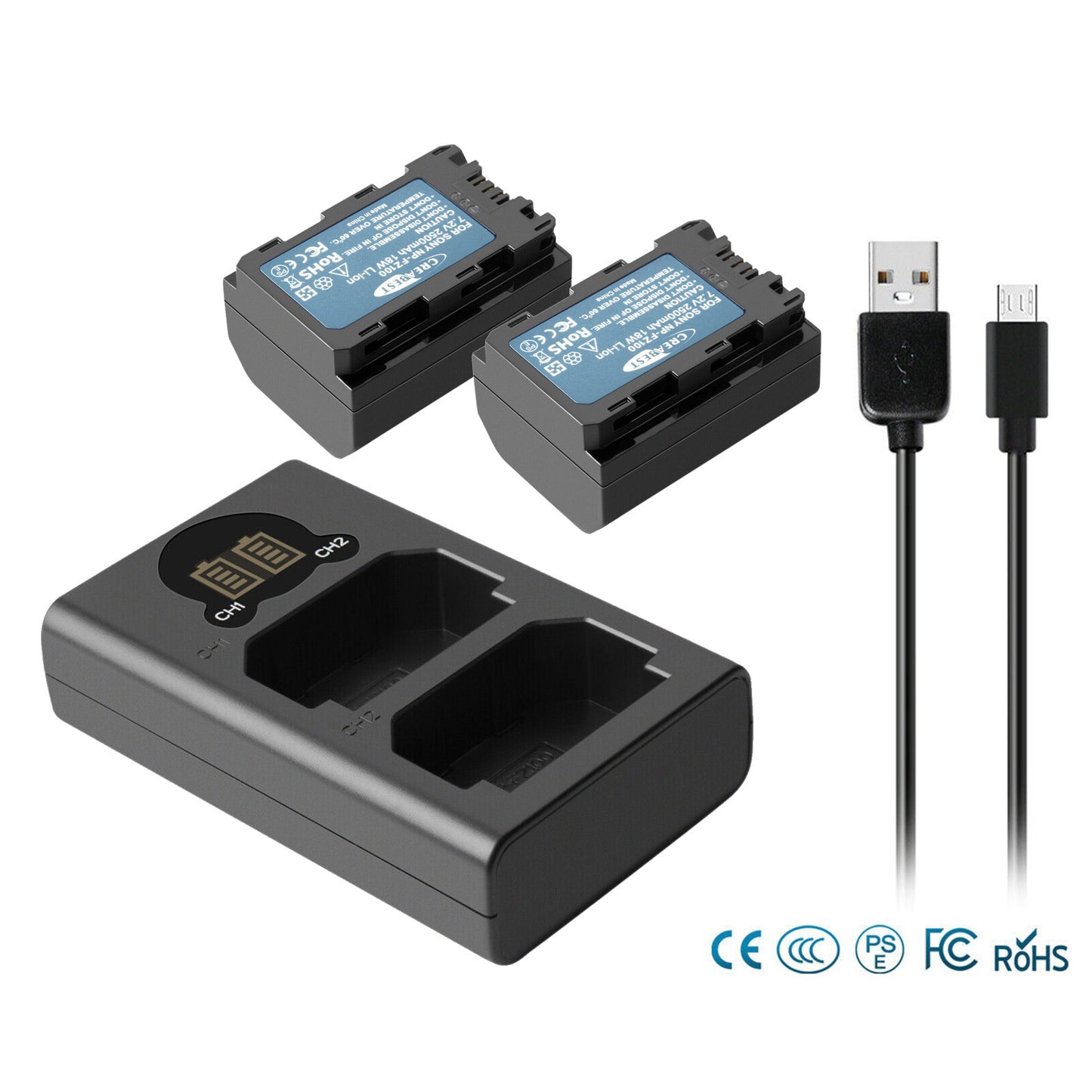2x NP-FZ100 Akku &Ladegerät Für Sony Alpha A6600 A9R A9S A7 III A7R III A7R IV
