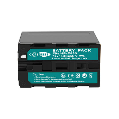 2X 7.4V NP-F970 10500mAh Akku für Sony NP-F930 F950 NP-F530 F960 NP-F990