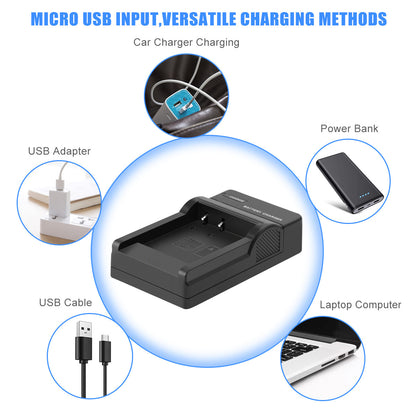 2er-Pack NP-BN1 Akku-Ladegerät für Sony Cyber-Shot DSC-W310 W800 W320 W350 W380