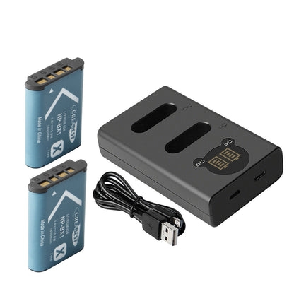 SHENTEC 2er-Pack NP-BX1-Akkus für Sony DSC-RX100, HX300, H400, WX350, WX400, HX50V, HX60