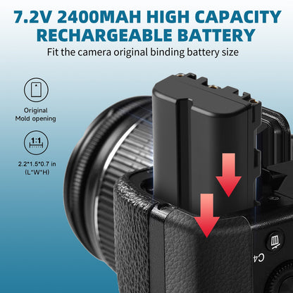 SHENTEC 2x Akku NP-FM500H +Ladegerät Für Sony Alpha DSLR/SLT A57 A68 A58 A300K/N A100