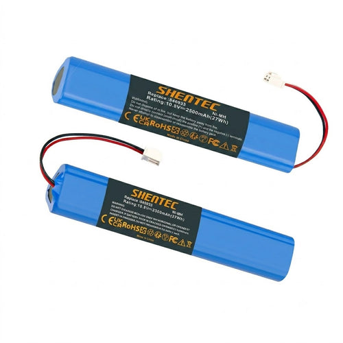 2er-Pack 10.8V 2500mAh Ni-MH-Ersatzakku für Velux 946933 Solar-Rollläden & Dachfenster (mit Kabel und Stecker)