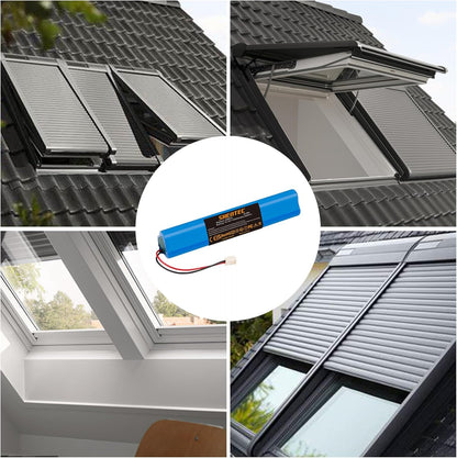 Ersatzakku für SHENTEC Rollläden Solar für Velux 946933 Rollladenantrieb, SSL Solar-Rollläden, Solar-Rollläden