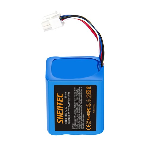 SHENTEC 6000mAh 14.4V LI-ION AKKU FÜR VORWERK KOBOLD VR200 20884-1 4NCR18650P2-C001A