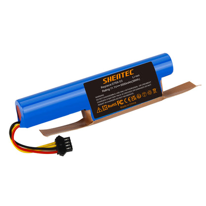 SHENTEC 10.8V 3.5Ah Li-Ionen Ersatzakku für Vileda VR 102, VR One, VR 201 PetPro, VR 303, 0769-03