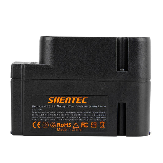 SHENTEC 28V 3.0AH Li-Ion-Akku für Worx WA3225 WA3565 Landroid M800 WG790E WG754E
