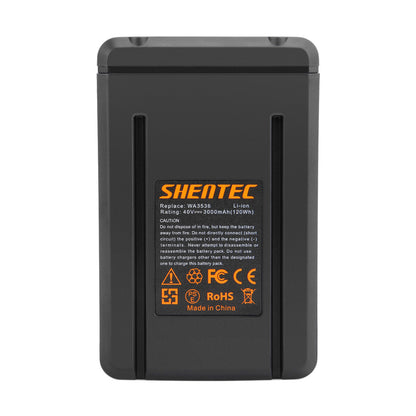 SHENTEC 3.0Ah 40V Li-Ion-Akku Für WORX WA3536 WA3734 WG268E WG568E WG168E WG368E WG770E
