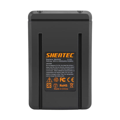 SHENTEC 3.5Ah 40V LI-IONEN-AKKU FÜR WORX WA3536 WA3734 WG268E WG568E WG168E WG368E WG770E