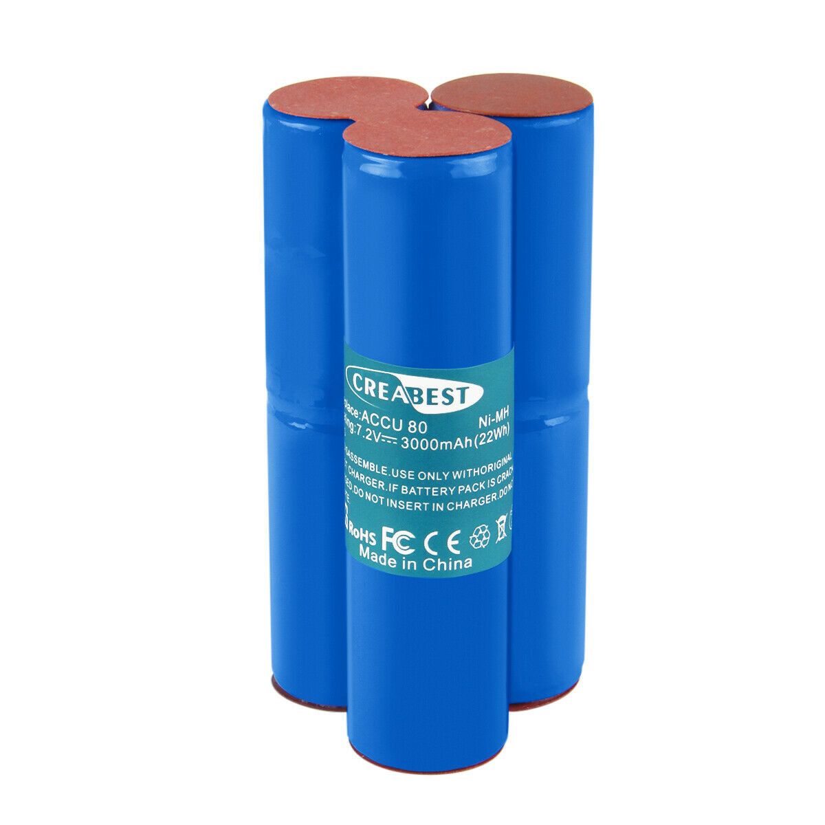 SHENTEC 3000mAh 7.2V Ni-MH Ersatzakku für Wolf Heckenschere BS80 BS-80 ACCU 80