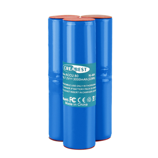 SHENTEC 3000mAh 7.2V Ni-MH Ersatzakku für Wolf Heckenschere BS80 BS-80 ACCU 80