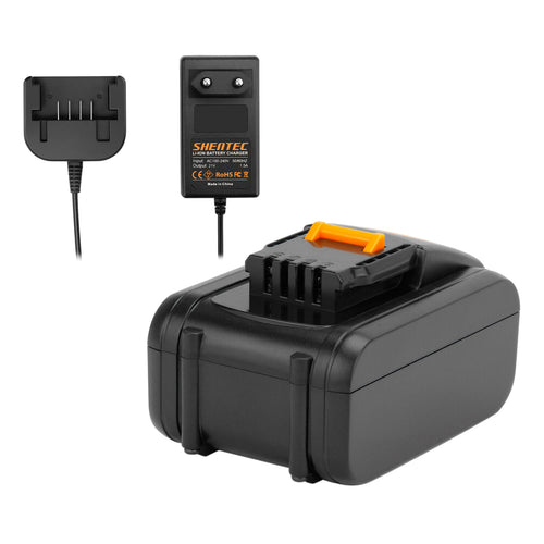 SHENTEC 20V Li-Ion-Akku + Ladegerät für Worx WA3551.1 WA3551 WA3553 WA3516 WG169 WX372