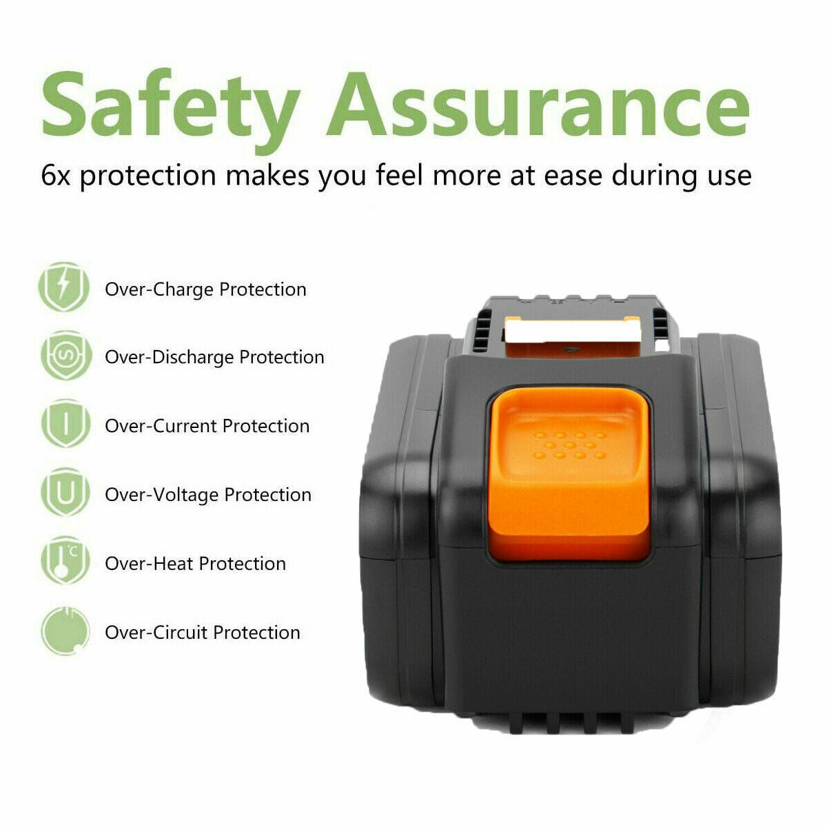 SHENTEC 20V 6000mAh Li-Ion Batterie für Worx WA3551.1 WX170 WX372 WX390 WA3516 WA3549.1