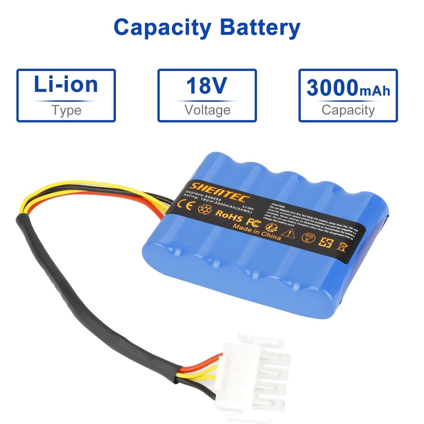 SHENTEC 18V 3000mAh Akku für AL-KO Solo Robolinho Rasenmähroboter 100 110 1100 41.6 Solo 700 700E 1000 1100