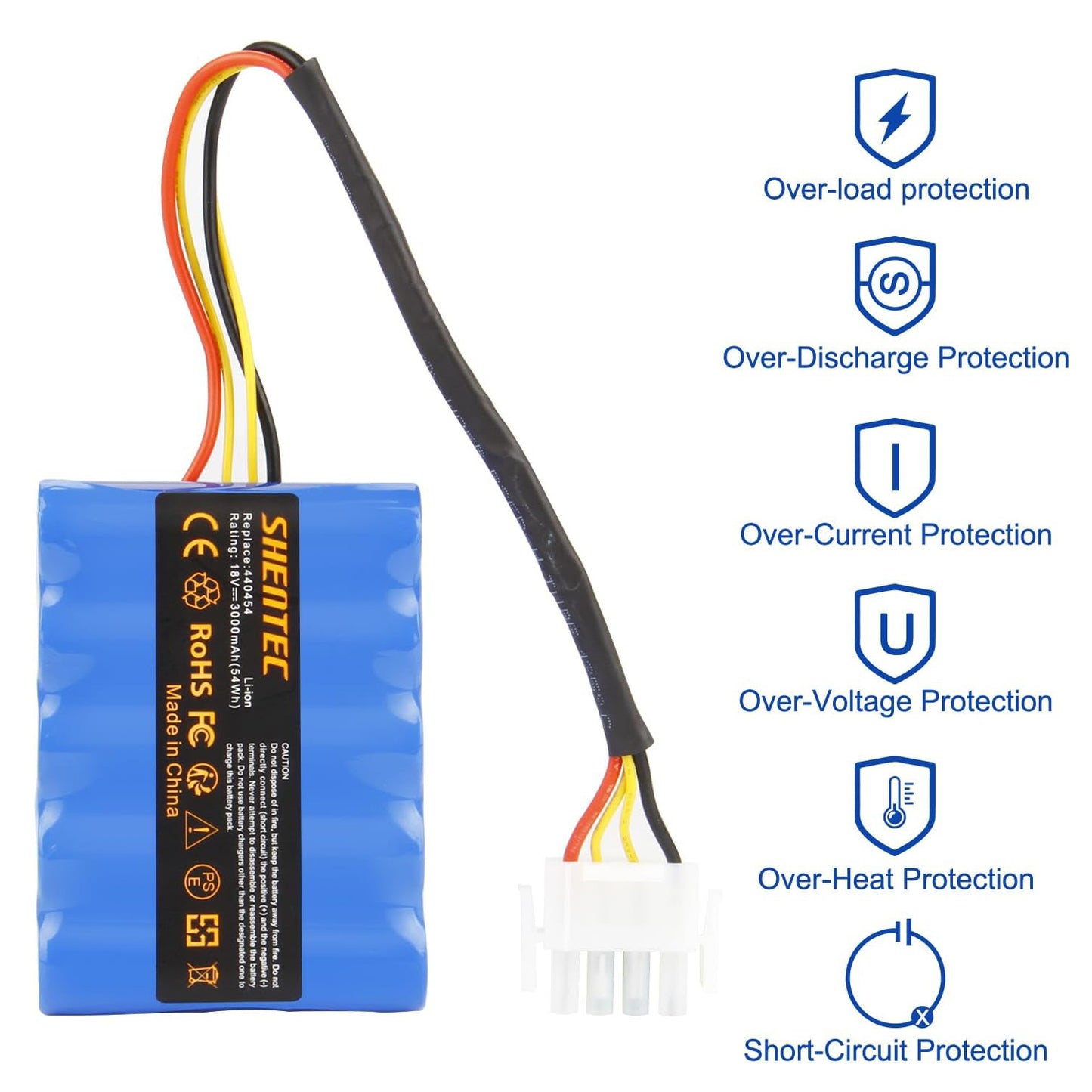 SHENTEC 18V 3000mAh Akku für AL-KO Solo Robolinho Rasenmähroboter 100 110 1100 41.6 Solo 700 700E 1000 1100