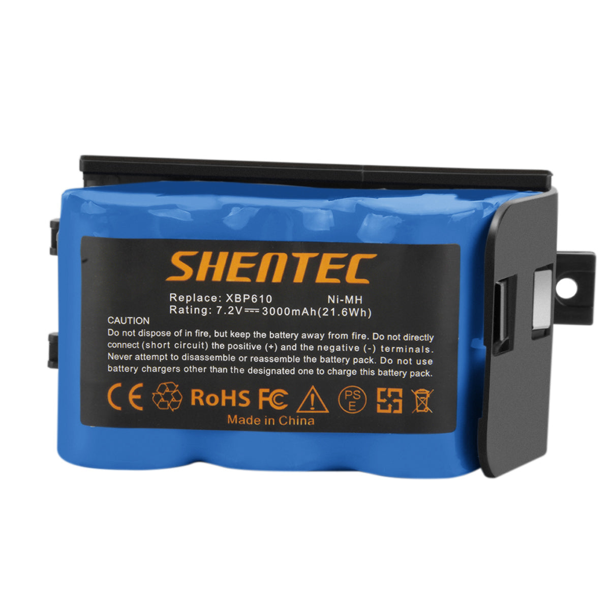 SHENTEC 3000mAh 7.2V Ni-MH Ersatzakku für Shark XBP-610 XBP610 EU-36000 UV610DT