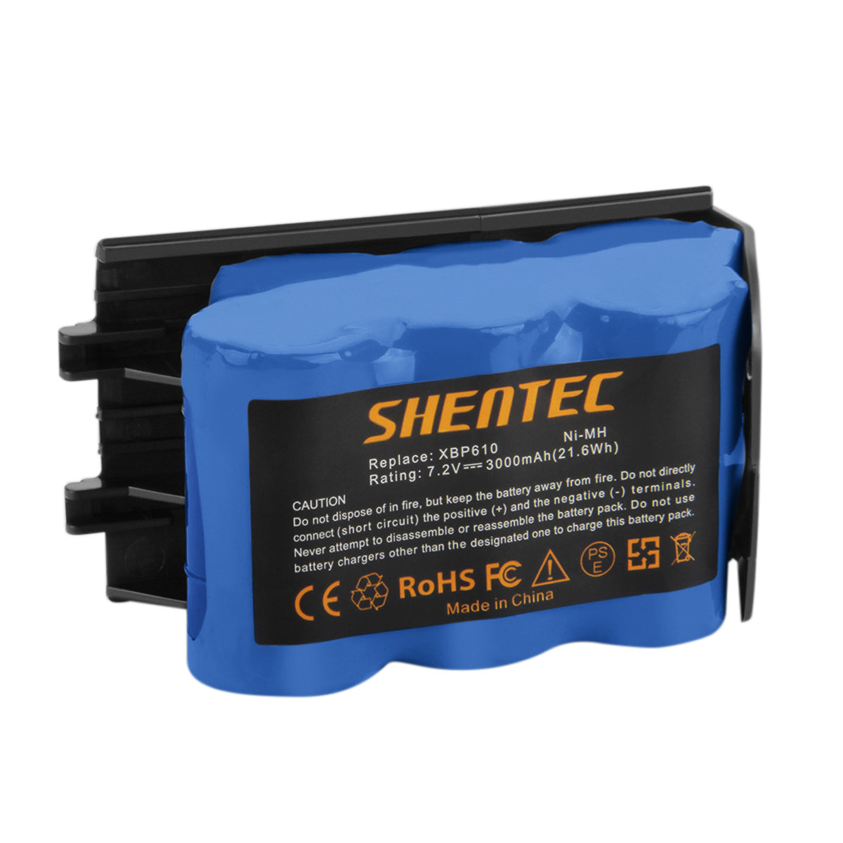SHENTEC 3000mAh 7.2V Ni-MH Ersatzakku für Shark XBP-610 XBP610 EU-36000 UV610DT